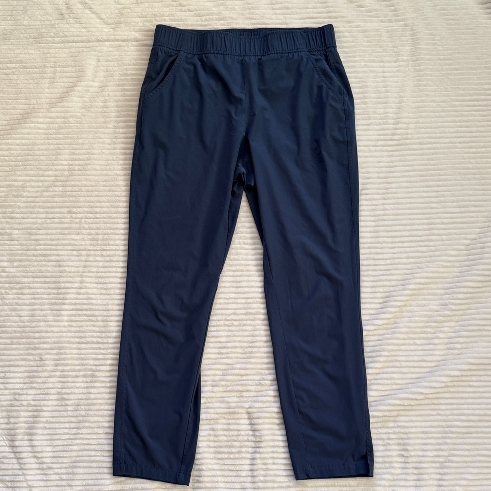 Eddie Bauer Women's Navy Dark Blue Lightweight Joggers Slant Pockets Medium